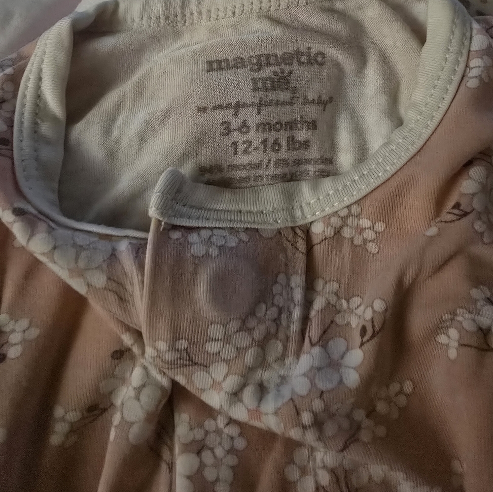 Magnetic Me 3-6 mo Girls PJ/Footie